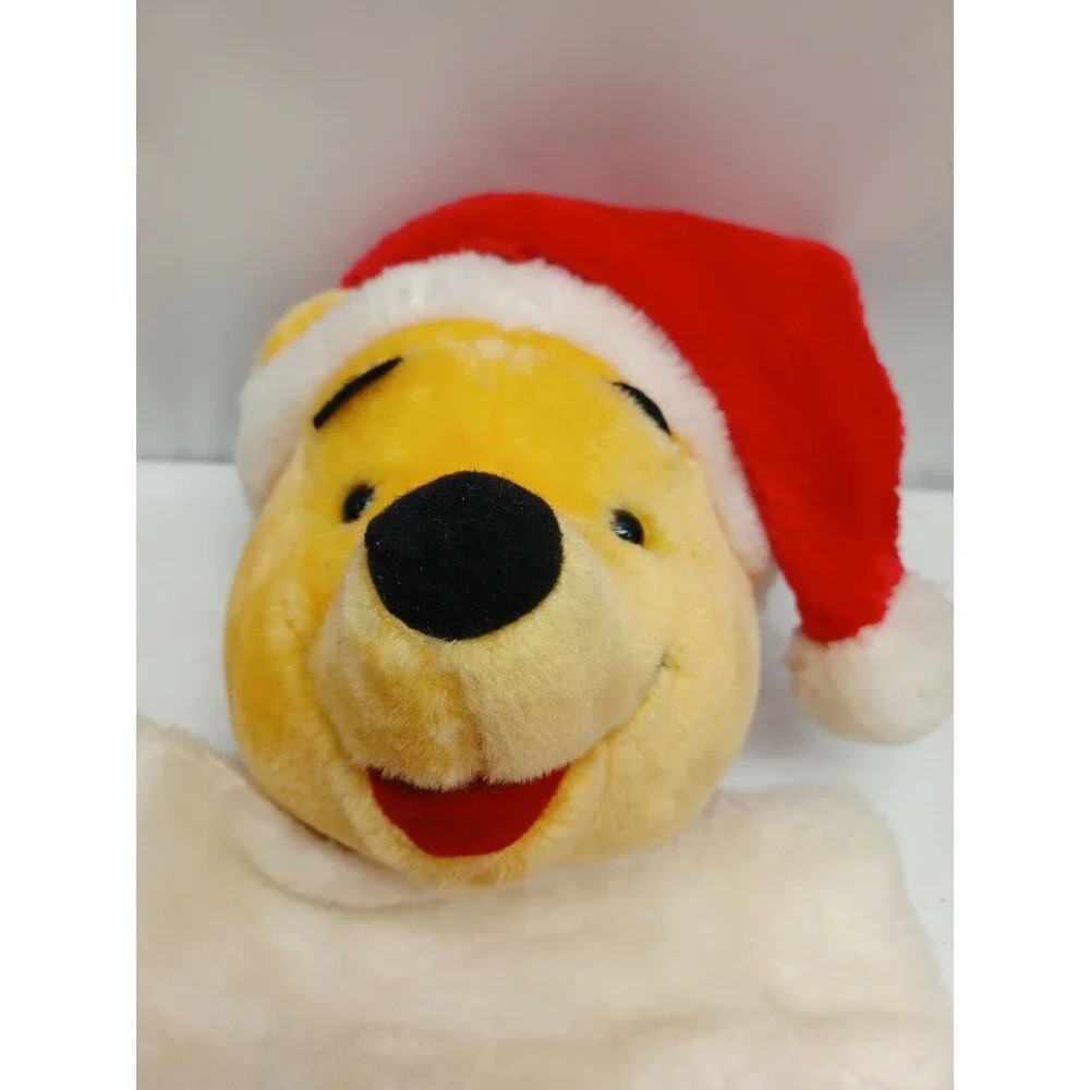 Disney Winnie The Pooh Plush Stocking Christmas Holiday Winnie The Pooh Velour